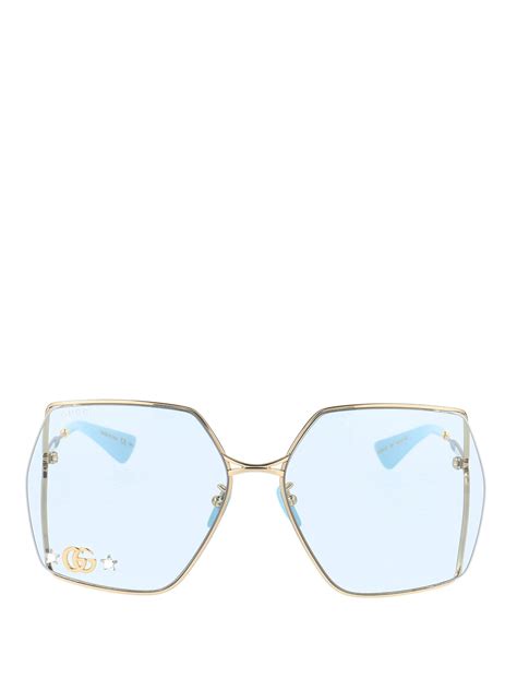 gucci clear lens sunglasses.